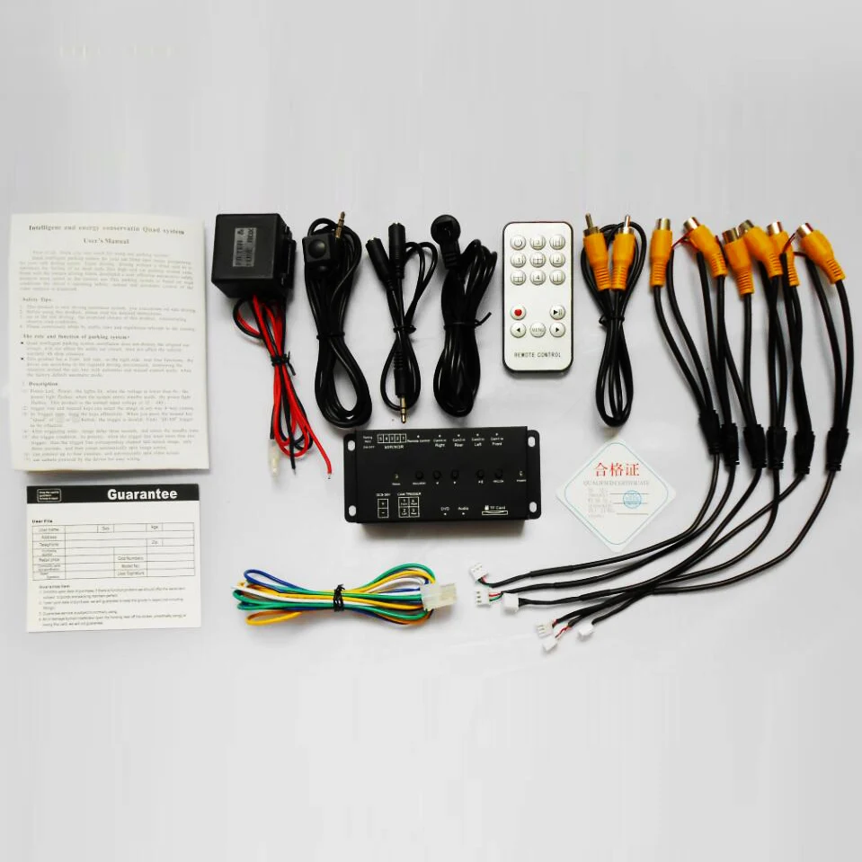 

360 Degree Full Views Car Parking Video Recording(DVR) Split Image Screen Switch Box