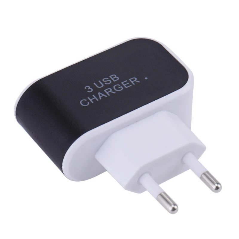 Универсальное сетевое зарядное устройство с 3 USB портами 1 А|Адаптеры AC/DC| |