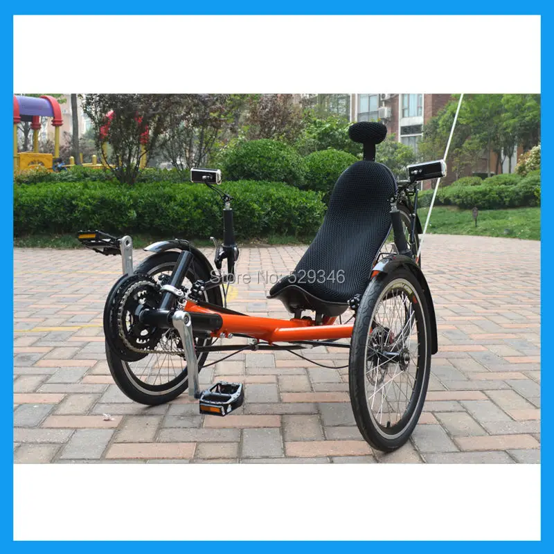 3 колеса лежачие трицикл с стекловолокна место | Спорт и развлечения