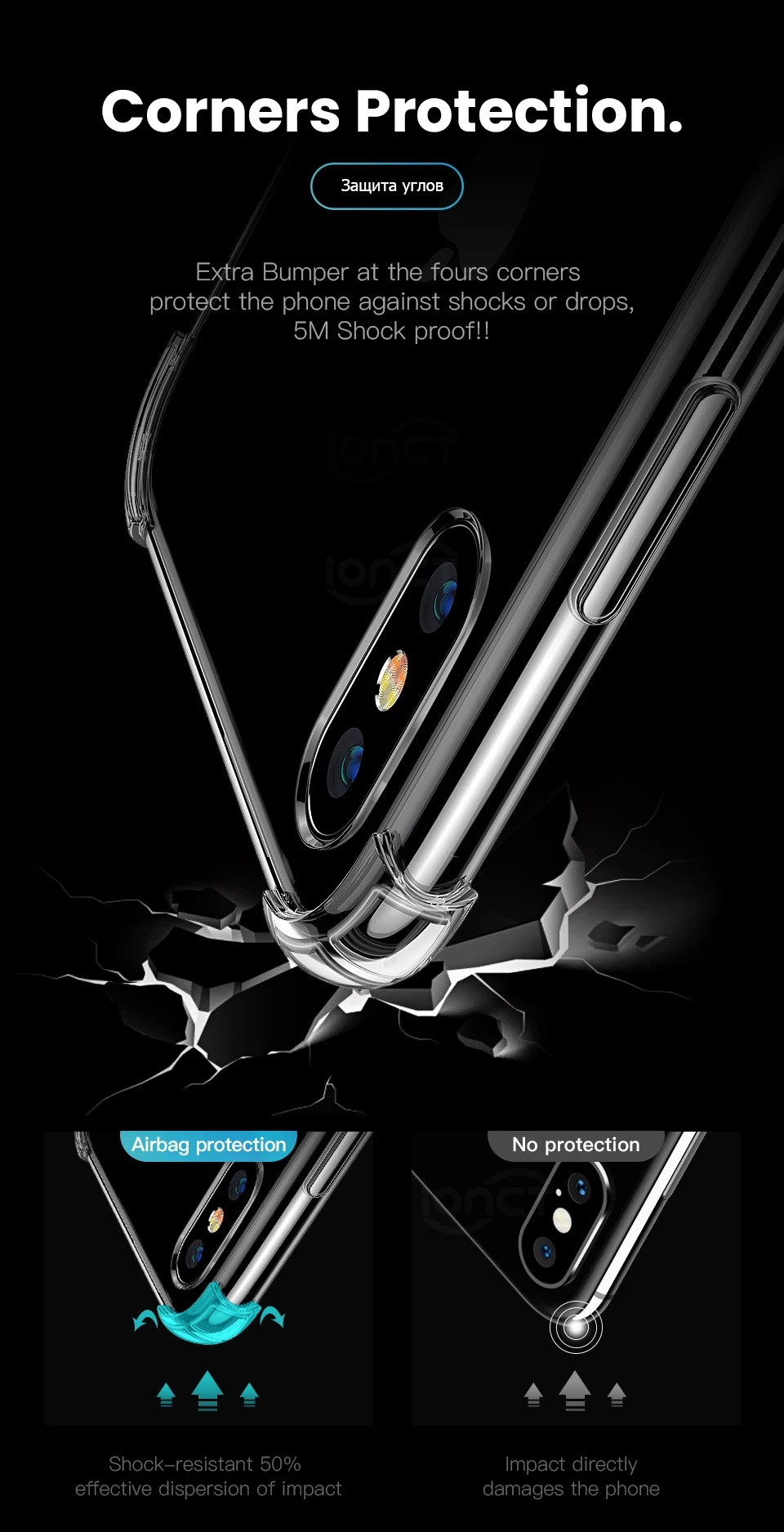 Роскошные противоударный прозрачный силиконовый чехол для айфон X XR XS 11 pro Max чехол на айфон 7 8 6s чехол на айфон 6 S plus