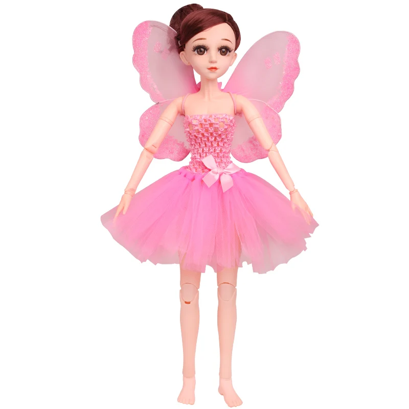 Одежда для кукол BJD 60 см 1/3 платье феи юбка из марли эльф крылья дух волшебная
