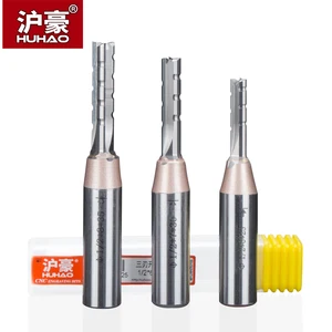 HUHAO 1 шт. 3 канавки TCT Прямой резак ДСП резьба по дереву слот для обрезки фреза твердая Вольфрамовая сталь 12 хвостовик торцевая фреза