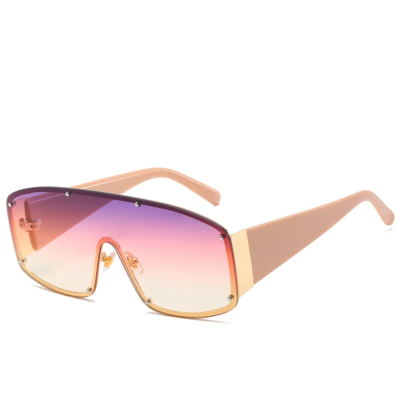 

New Square One-piece Driving Goggles Siamese Sunglasses Women Eyewear Men Shades UV400 Brand Designer Sun Glasses Oculos