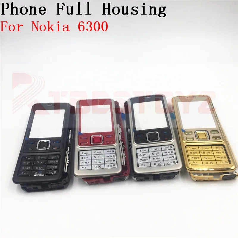 Чехол для телефона Nokia 6300 передняя рамка + крышка батарейного отсека английские
