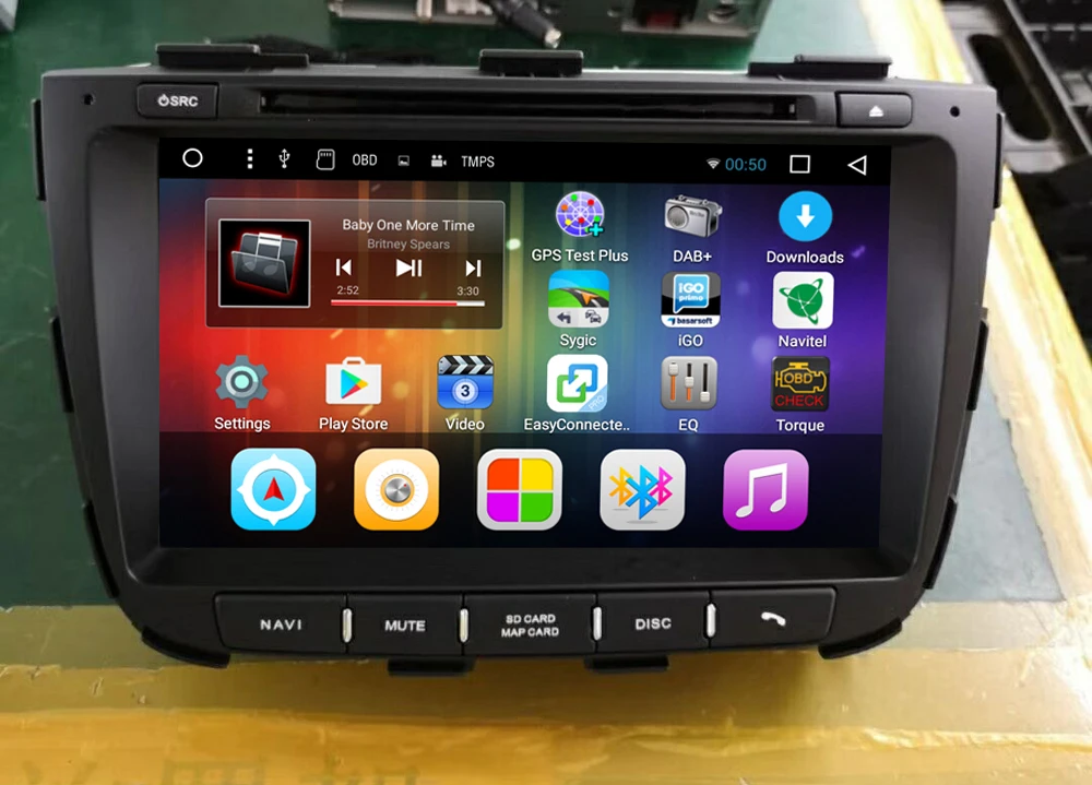 Автомобильный мультимедийный плеер на Android 7 1 с gps радио Wi Fi Bluetooth звонки музыка