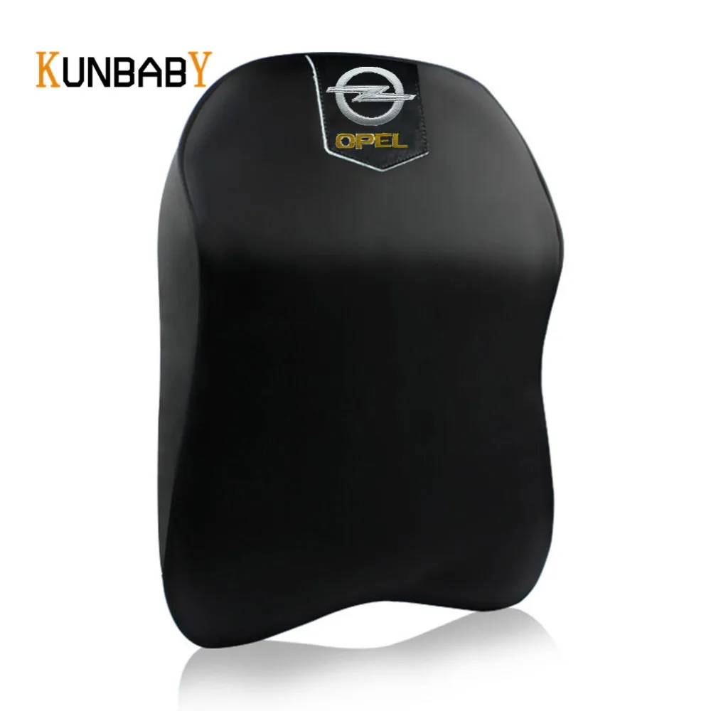 KUNBABY 1 шт. Кожаная подушка для шеи автомобиля чехол подголовника с эффектом памяти