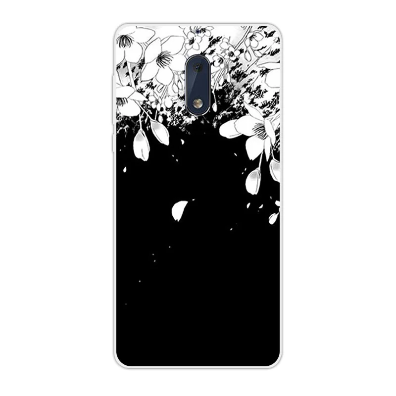 5 &quotдля Nokia 6 задняя крышка Мягкий ТПУ прозрачный силиконовый Темный чехол для Nokia6