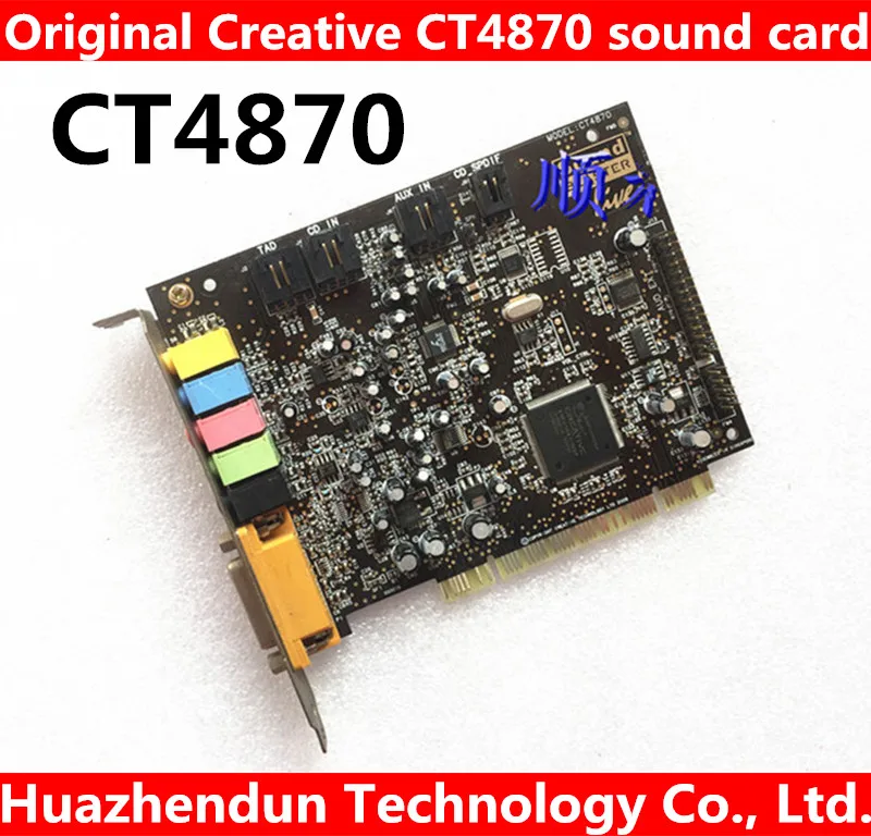 Оригинальная креативная звуковая карта CT4870 PCI 4,1 с поддержкой xp/win7, работает хорошо