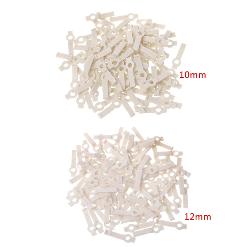 

OOTDTY 100 Pcs Mounting Bracket 10/12mm Fixing Clip For 3528 5050 LED Strip with Screws