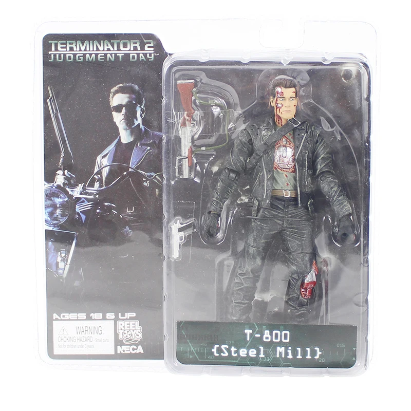 NECA The Terminator 2 экшн-фигурка T-800 / T-1000 ПВХ игрушка 7 типов 18 см | Игрушки и хобби