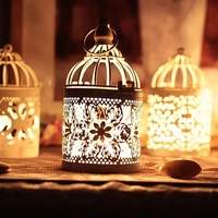 european retro style metal iron bird cage candle holder christmas home furnishing crafts wedding party decoration new year gift