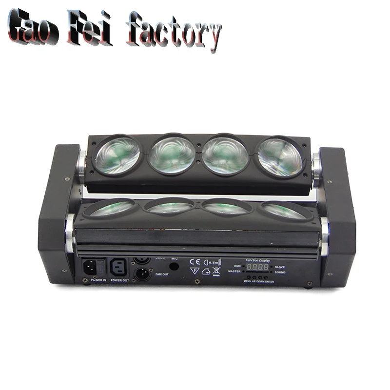Светодиодный вращающийся головной светильник 8X12W RGBW 4 в 1 Lyre Dmx светодиодный диско