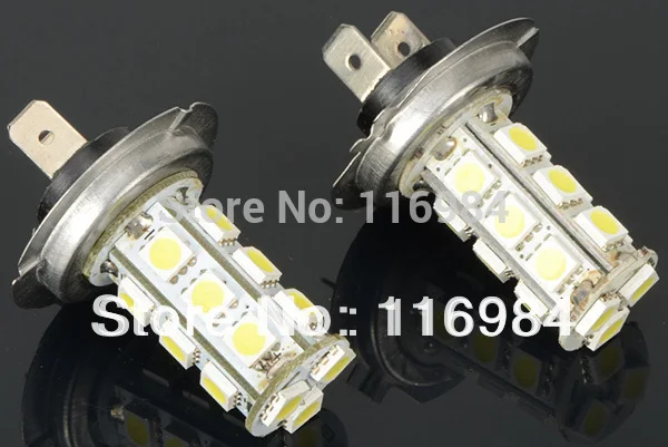 1 шт. автомобисветильник светодиодные лампы H7 18 SMD 5050 12 В|Фара для авто в сборе| |
