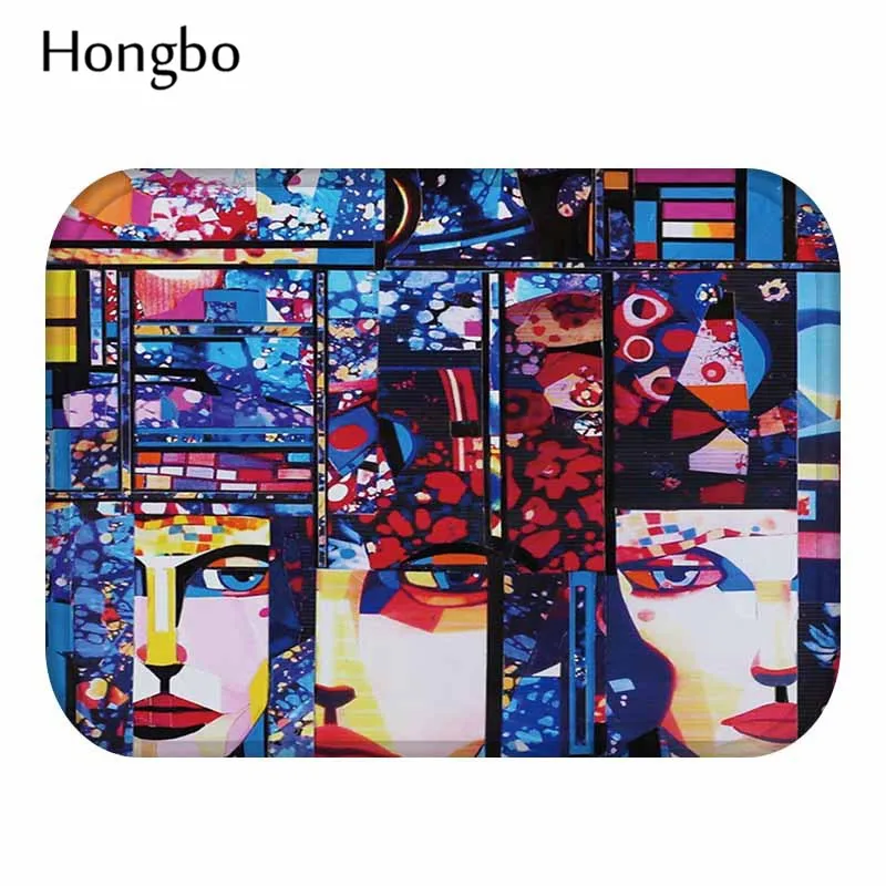 Винтажный входной коврик Hongbo противоскользящий Придверный женские цветочные