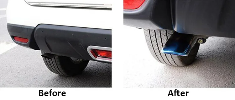 Подходит для X-trail T32 T31 Qashqai j11 j10 Juke Almera Teana Sylphy Sentra из нержавеющей стали задний круглый глушитель выхлопной трубы