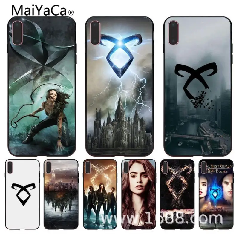 Чехол для мобильного телефона MaiYaCa Mortal Instruments City Of Bones чехол iphone 5 5s 5c SE 6 6s 7 7plus 8 8plus X