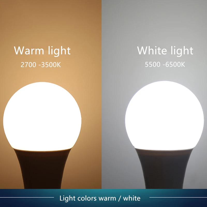 Хорошее качество светодиодный лампа светильник 220V E27 3 Вт 5 7 9 12 15 белый теплый шар