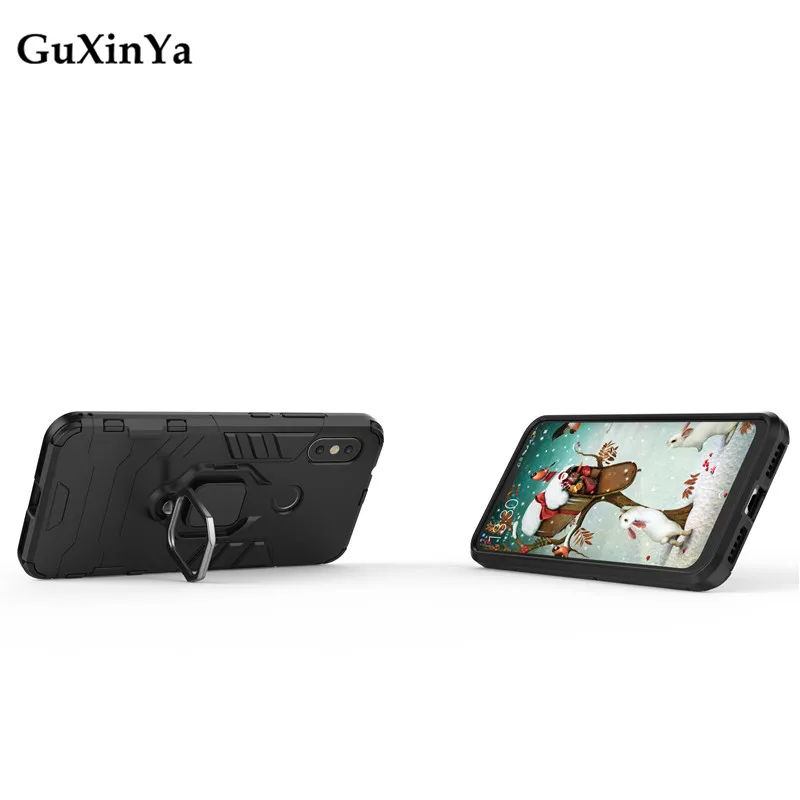 Phone Case For Xiaomi Mi A2 Lite Case Luxury Armor Magnetic Ring Cover For Xiaomi Mi A2 Lite Capa Redmi 6 6 Pro Funda 5.84