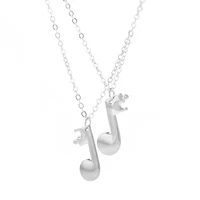 2pcsset best friends necklace for women girls musical note necklaces friendship forever bff charm music lover jewelry gift 2019