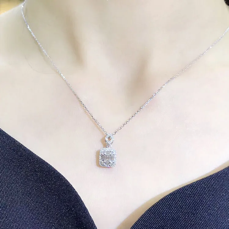 Роскошная бижутерия уникальная ручная работа T Princess Cut 5A циркониевая квадратная