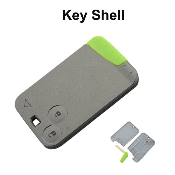 key shell OkeyTech for Renault Laguna Espace Smart Card Remote Car Key Shell Fob Cover Case 2 Button with Insert Blank Blade Micro Switch - Количество кнопок: key shell