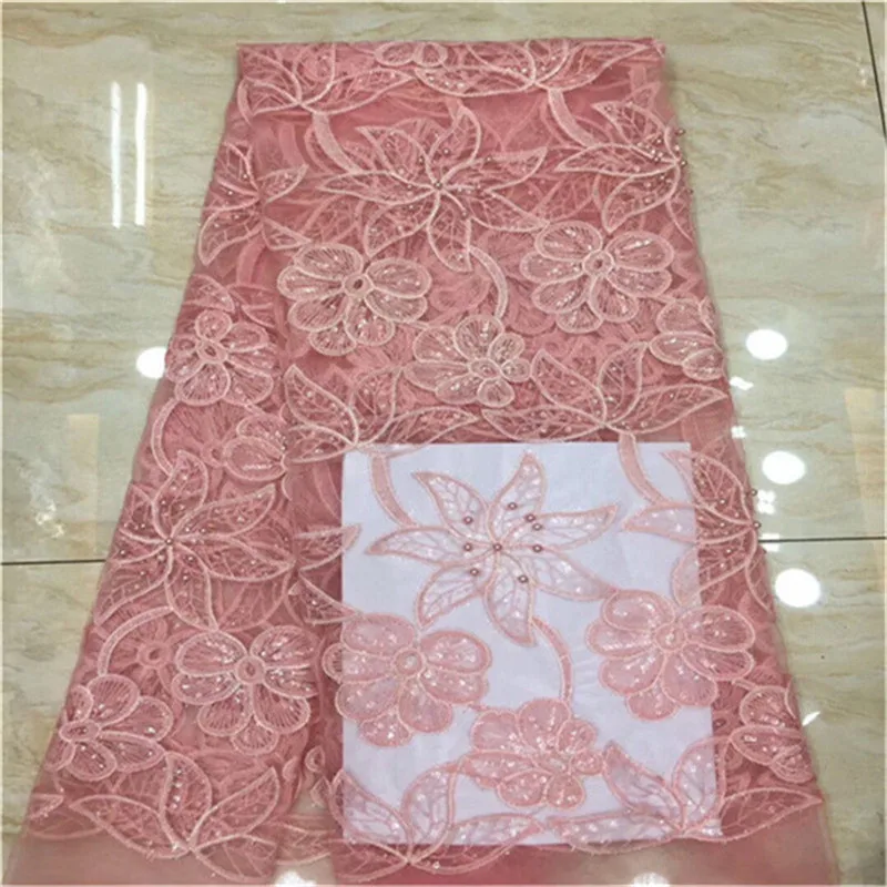 Lace Trim sequins beads Voile 2019 Hot Sale free Shipping Indian French New Design African Fabric High Quality purple peach | Дом и сад