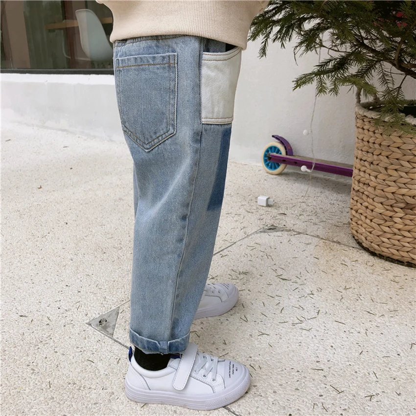 2019 Baby Boy Jeans Pants Girls Spring Casual Trousers Elastic Waist Clothing Toddler Fashion | Детская одежда и обувь
