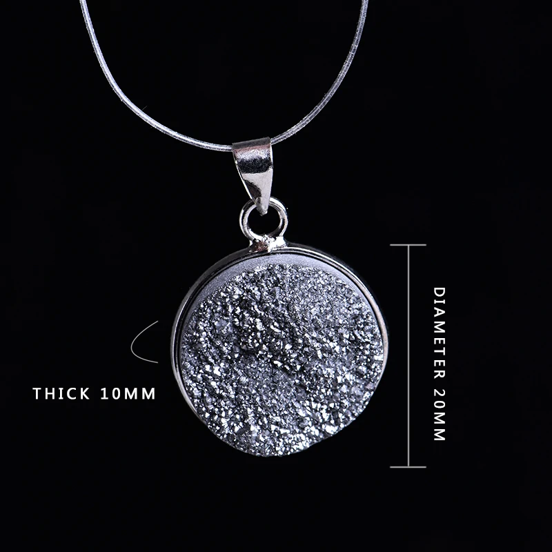 Стильные цветные радужные амулеты подвеска КАПЛЕВИДНАЯ титаия Druzy амулет для сережек ожерелье ювелирные изделия