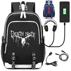 Рюкзак Death Note с USB-портом для зарядки и замком для наушников