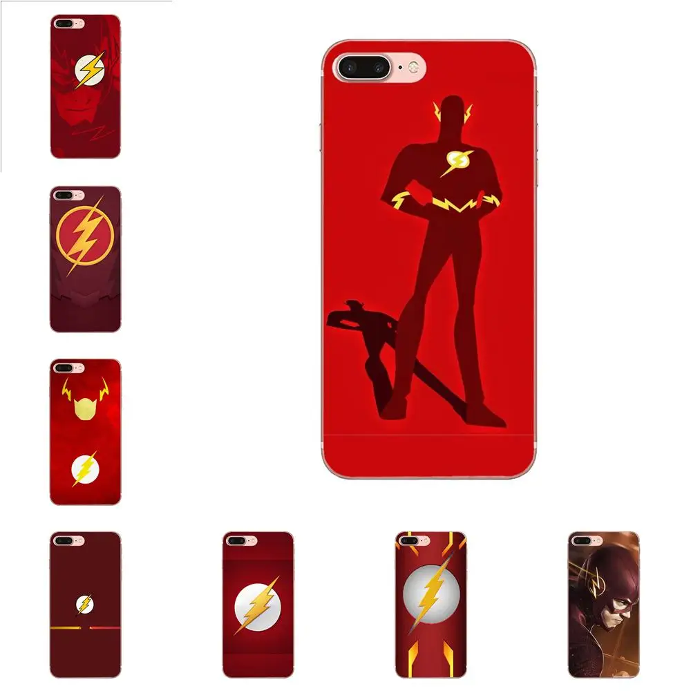 Чехол из ТПУ с логотипом Super Hero The Flash DC Comics для Samsung Galaxy Note 5 8 9 S3 S4 S5 S6 S7 S8 S9 S10 mini Edge Plus