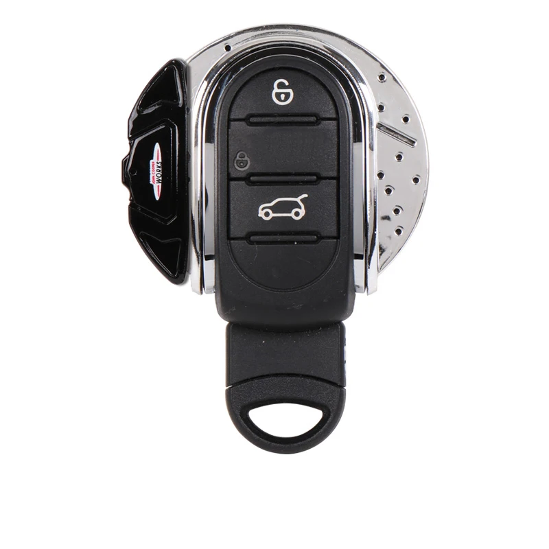 Black Glossy Автомобильный брелок для ключей, чехол для Mini Cooper S JCW One F54 F55 F56 F57 F60, автомобильные аксессуары - Название цвета: Black Glossy