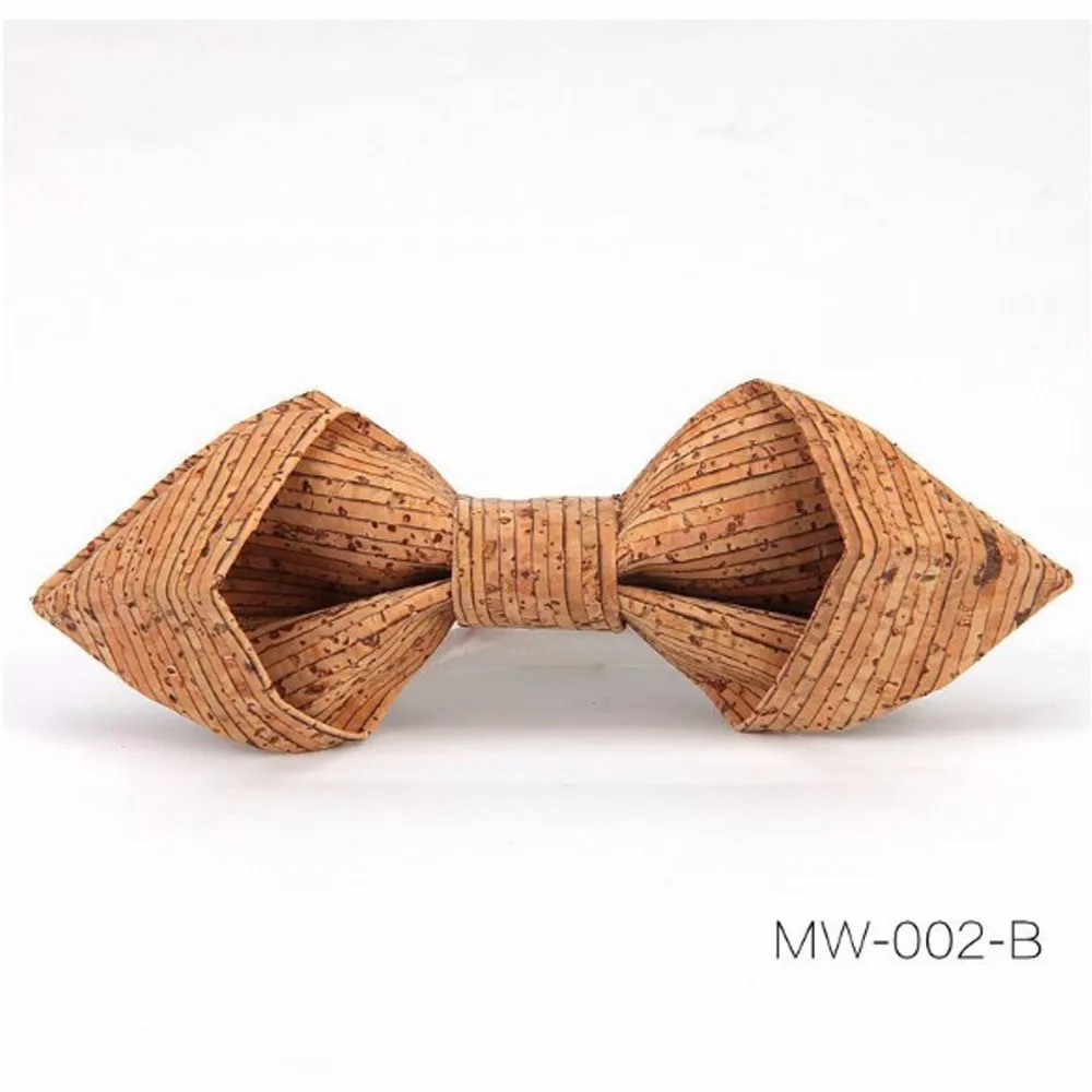 

Men's Creative Wood Bow Tie Cork Wood Bow Tie Wedding Party Accessories Necklace Collar Shirt Fake Collar Men's Gift