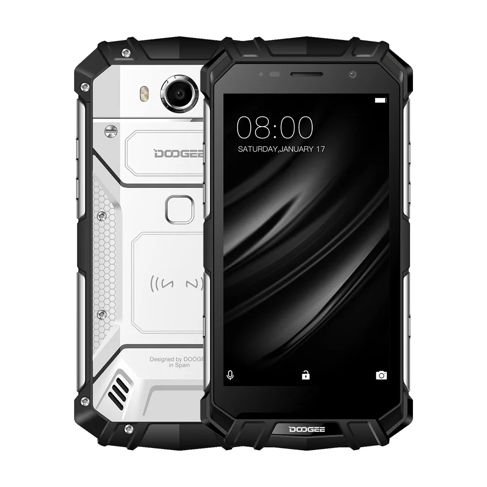 DOOGEE S60 IP68 Водонепроницаемый 4G смартфон Helio P25 Octa Core 6 Гб 64 5 2 "Android 7 0 5580 мА/ч 21.0MP