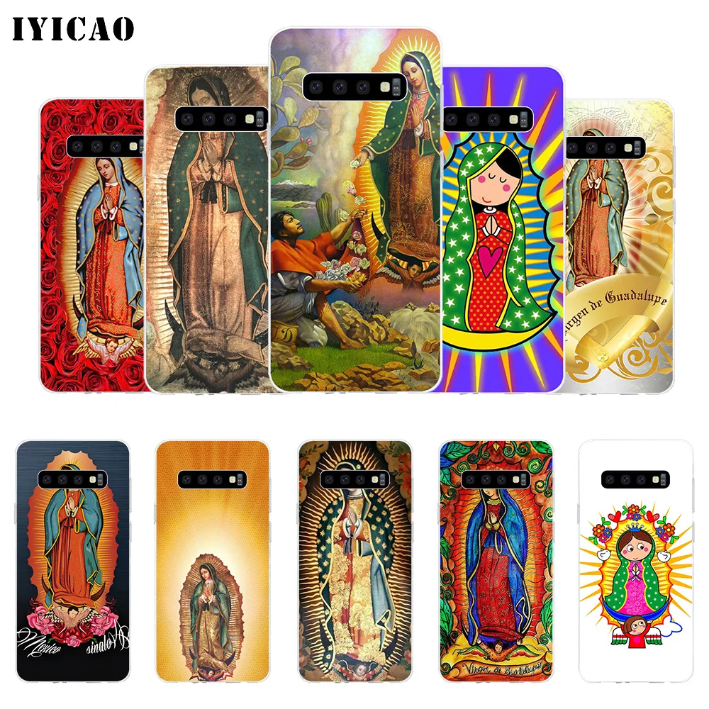 IYICAO virgen de guadalupe Мягкий силиконовый чехол для телефона Samsung Galaxy S10e S10 S9 S8 Plus S7 Edge TPU