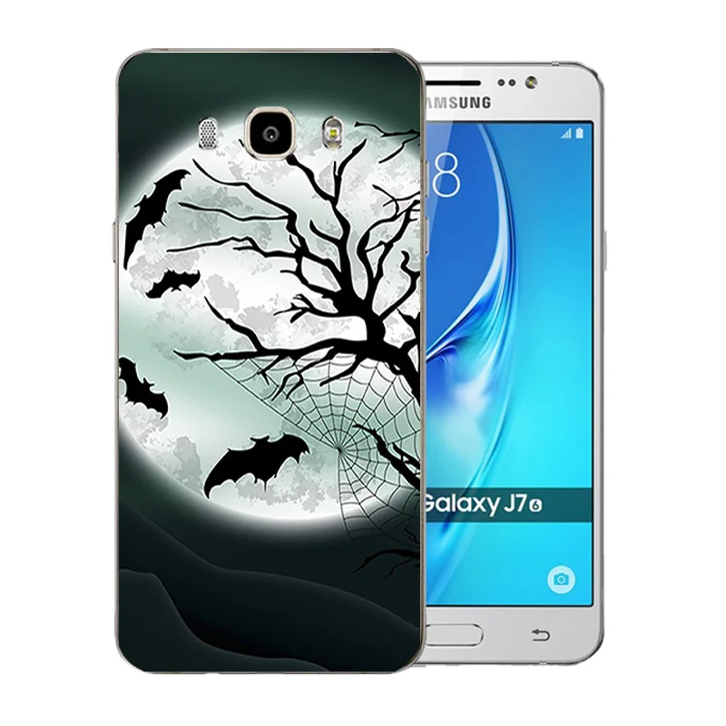 5 дюймов для Samsung Galaxy J7 2016 чехол телефона силиконовый узор космическая Луна J710F J710H