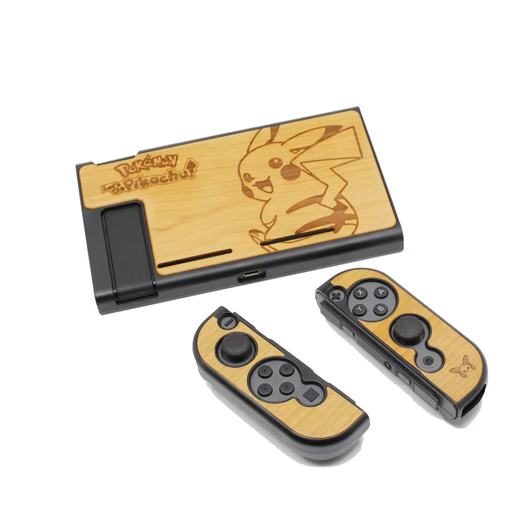 Пыленепроницаемый защитный чехол для Nintendo Switch Console деревянный ящик Противоскользящий корпус 3 части дизайн раздельный чехол для переноски