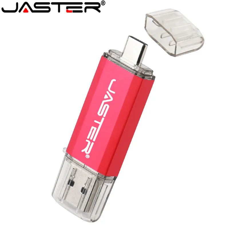 JASTER TYPE-C USB флеш-накопители USB3.0, флеш-накопитель для системы Android, 128 ГБ, 64 ГБ, 32 ГБ, 16 ГБ, внешний накопитель, 2 в 1, флешка