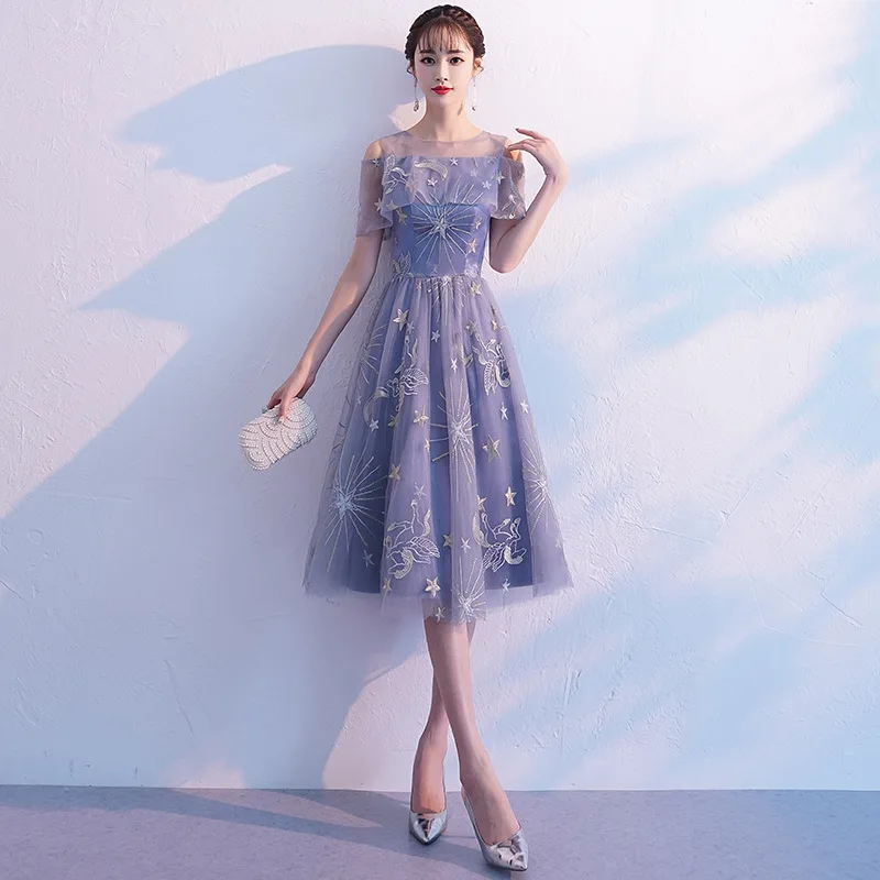 Вышитое серое элегантное сексуальное китайское женское платье Чонсам Vestidos Chinos восточные свадебные платья вечерние платья Размер S-XXXL