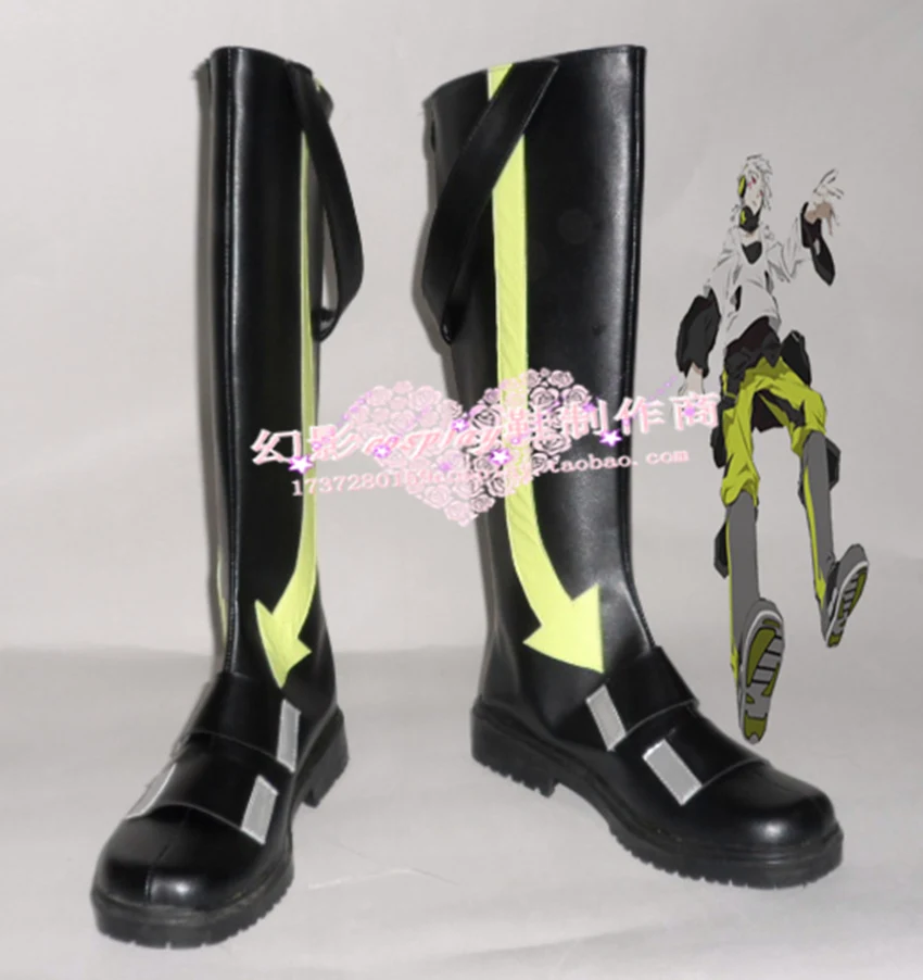 

Kagerou Project Konoha Black Halloween Long Cosplay Shoes Boots H016