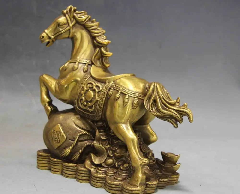 Китайский народный фэншуй медный латунный богатство деньги богатый Зодиак Год