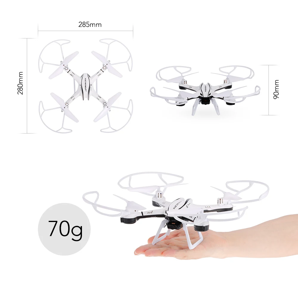 Utoghter 69309 1 2 4G 6 осевой гироскоп Wifi FPV RC Дрон с камерой 720P без головы Высота удержания