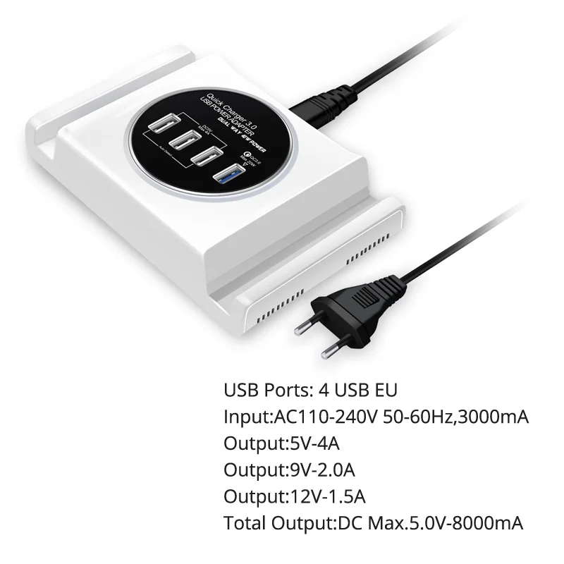 Nkobee Универсальный USB Зарядное устройство 2.1a 2 Порты для телефона светодиодный