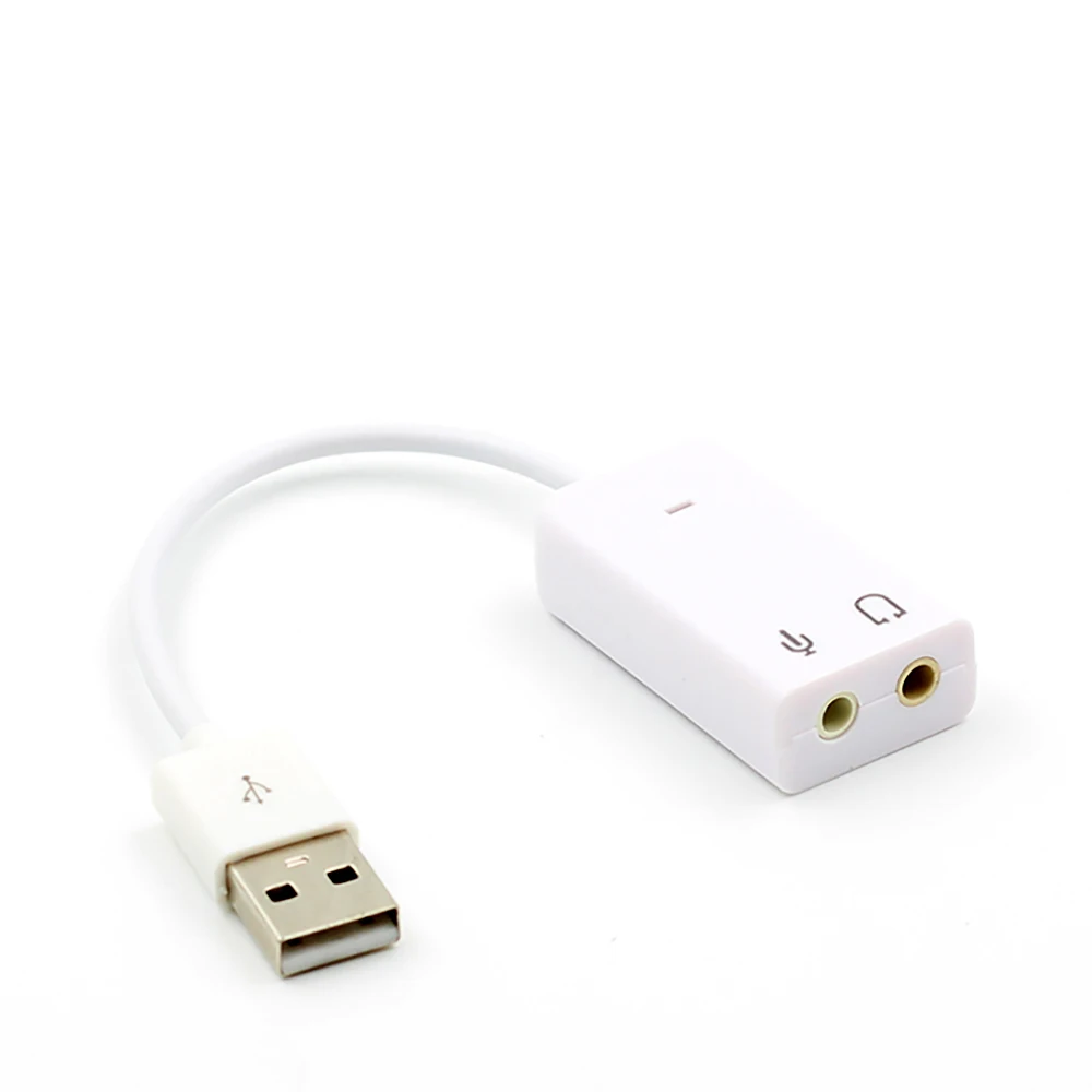 Внешний USB аудио адаптер звуковой карты 7,1 виртуальный канал с кабелем микрофон 3,5 мм Интерфейс звуковые карты