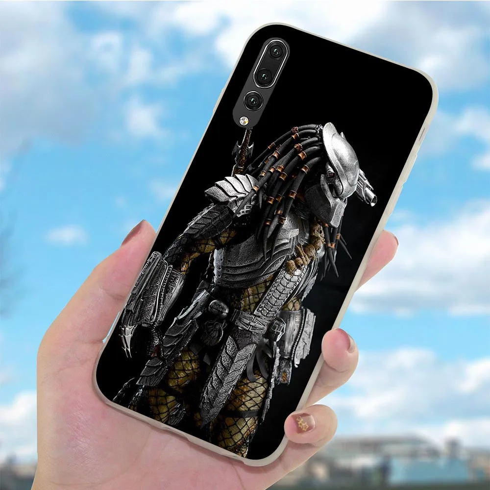 Мягкий ТПУ чехол для задней панели телефона Huawei P8 Lite P20 Pro P10 P9 Mini P Smart Mate 10 20 Alien Predator