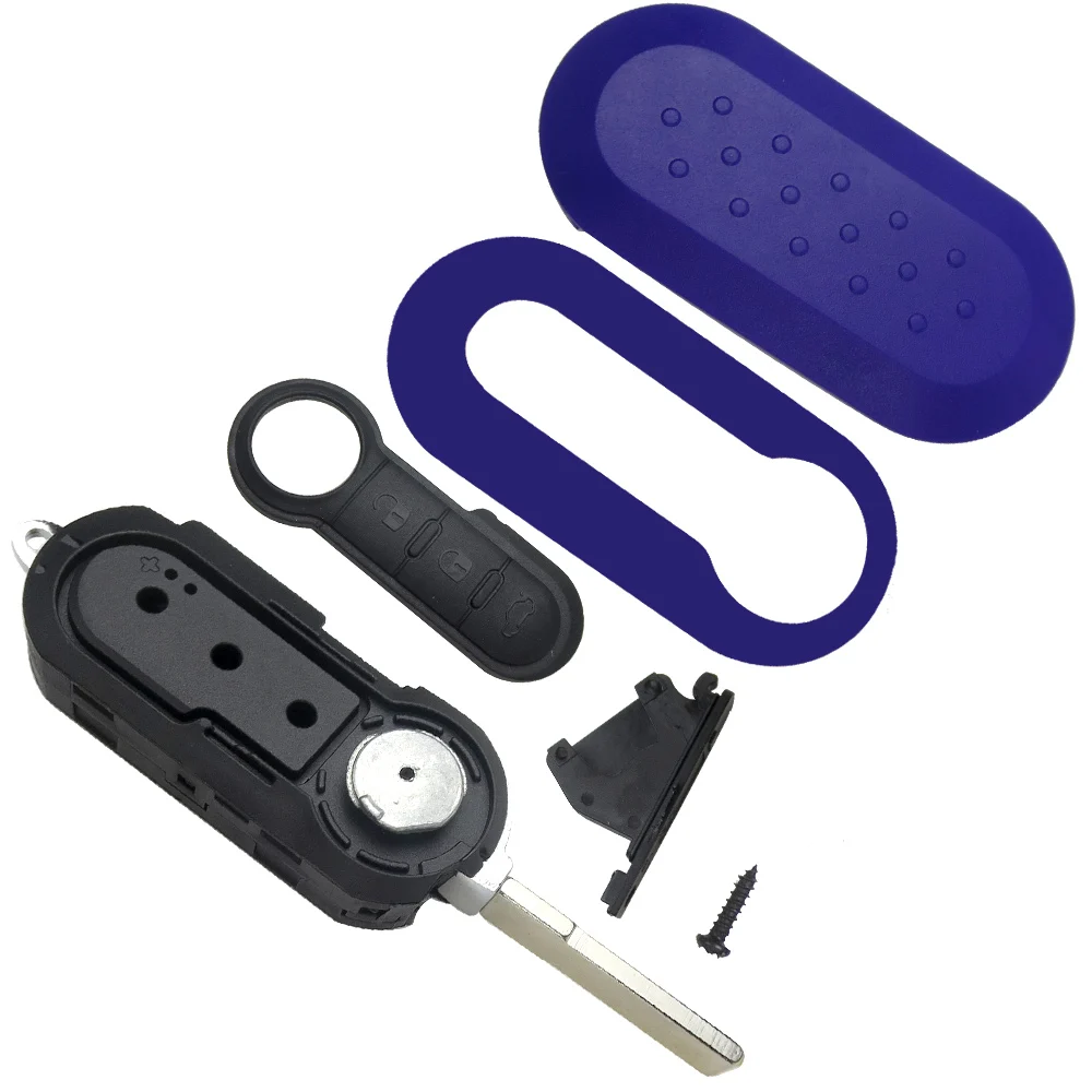 OkeyTech флип ключ чехол для дистанционного ключа от машины оболочка FIAT 500 Punto Ducato Stilo