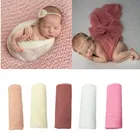 Высококачественное мягкое ажурное одеяло для фотографирования новорожденных, 8 цветов, Размеры s 160x50 см