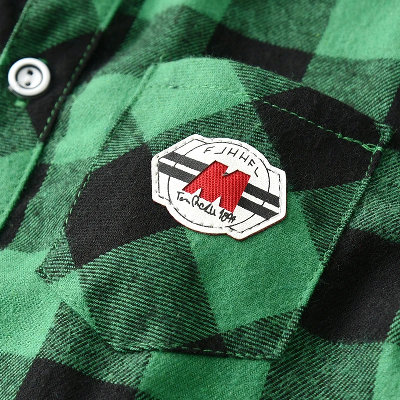 Зеленая рубашка для мальчиков хлопок малыш 2019 рубашки школьной формы Мужская