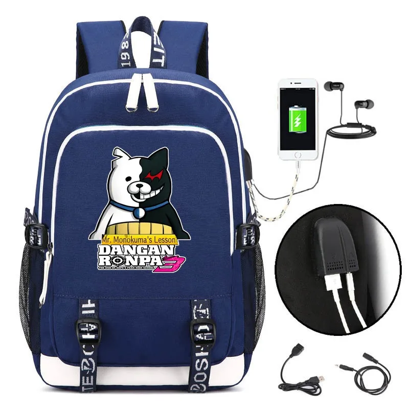 

Рюкзак Danganronpa V3, для ноутбука, с USB-разъемом