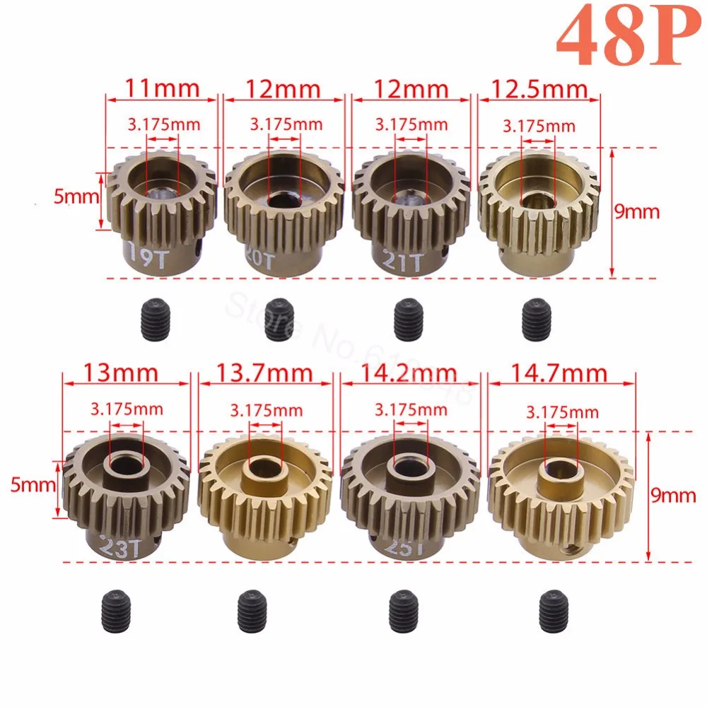 Металлическая прямая Шестерня 48P 92T 85T 80T 19T 20T 21T 22T 23T 24T 25T 26T шестерни двигателя s для