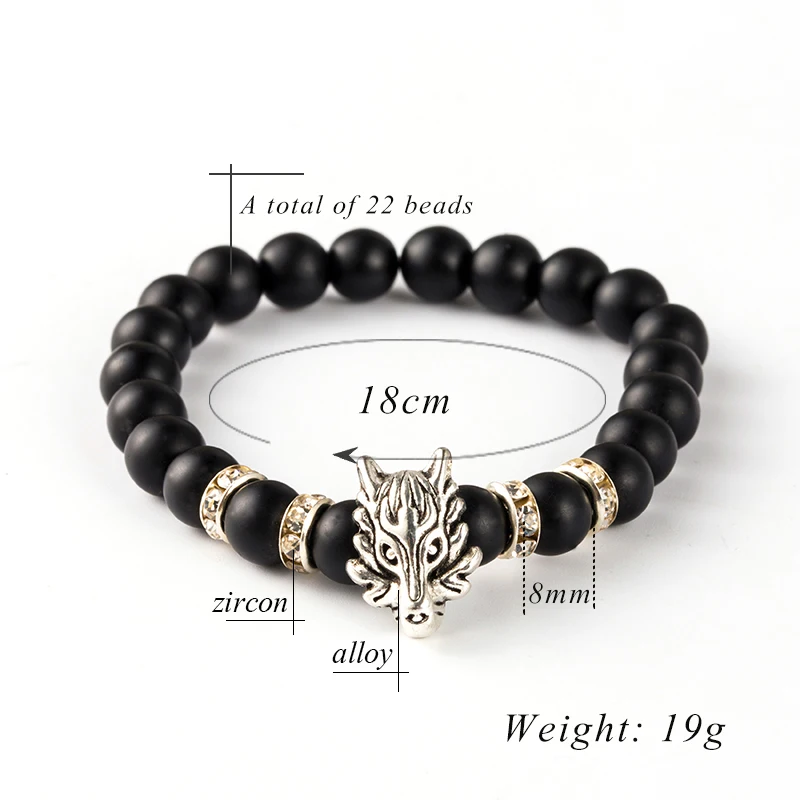 Очаровательный натуральный камень браслет золотой серебряный цвет сплав Дракон